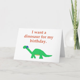 Verjaardag Dinosaurus kaart