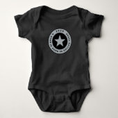 Verjaardag Douche Dallas Texas Ster Sport Baby Romper (Voorkant)