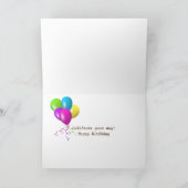 Verjaardag drink in borrelglas kaart (Binnen)