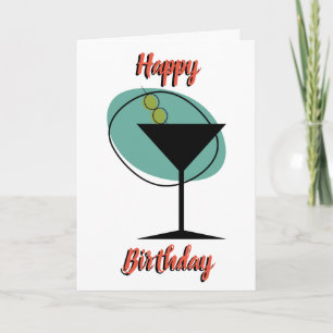 Verjaardag drink wenskaart kaart
