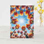 Verjaardag Dutch Tulip Garden Kaart (Gele Bloem)