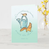 Verjaardag / Eekhoorn en Wren Kaart (Gele Bloem)