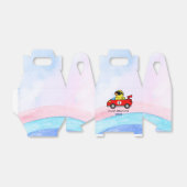 Verjaardag Eend race auto rood racing jongen kind Bedankdoosjes (Uitgevouwen)