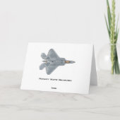 Verjaardag F-22 Raptor Stealth Kaart (Achterkant)