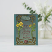 Verjaardag februari Primrose & Amethyst Briefkaart (Staand voorkant)