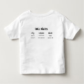 (Verjaardag) Feest als een rockstar! Kinder Shirts (Achterkant)
