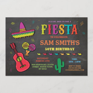 Verjaardag Fiesta Mexico Mexican Pet Party Nodig u Kaart