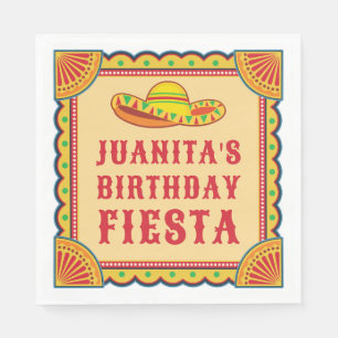 Verjaardag Fiesta servetten