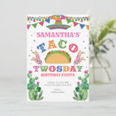 Verjaardag Fiesta, Taco Twosday, 2e verjaardag Kaart (Staand voorkant)