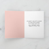 Verjaardag Flamingo Moeder en Kuiken Kaart (Binnen)