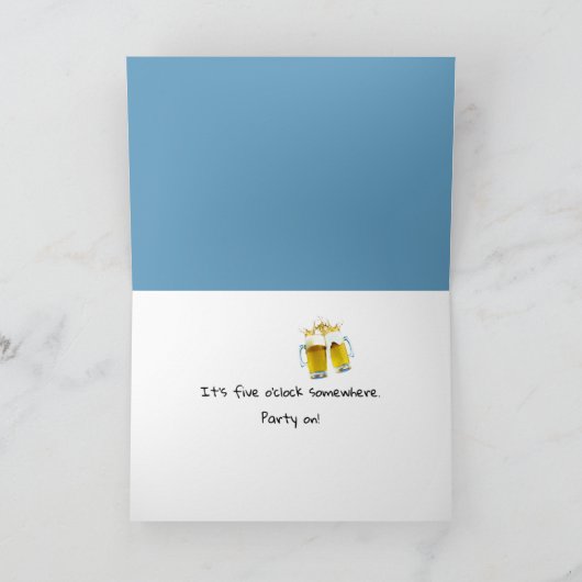 Verjaardag Forest Gnome op vijf uur tijd Kaart (Binnen)