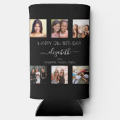 Verjaardag foto collage zwart wit beste vrienden (Achterkant)