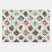 Verjaardag fotocollage inpakpapier vel (Voorkant 3)