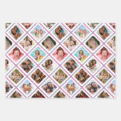 Verjaardag fotocollage inpakpapier vel (Voorkant 2)