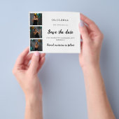 Verjaardag fotocollage Save the Date Flyer (Hand)