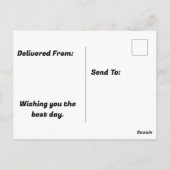 Verjaardag Franklin Fest Briefkaart (Achterkant)