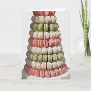 Verjaardag Franse Macaron Pastry Tiers Kaart