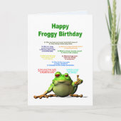 Verjaardag, Frog Jokes Kaart (Voorkant)