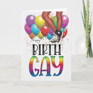 Verjaardag Gay Tiener Afro-Amerikaanse Verjaardag Kaart
