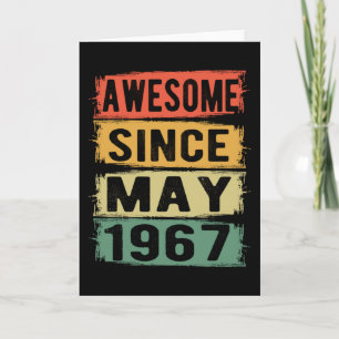 Verjaardag geboren in mei 1967 kaart
