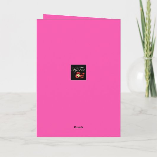 Verjaardag Gefeliciteerd MOEDER Script Familiename Kaart (Achterkant)