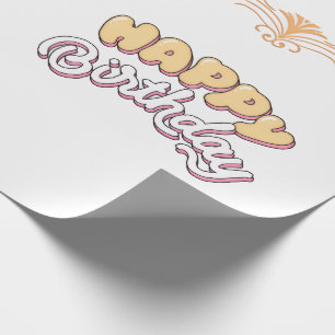 VERJAARDAG GELUK  CADEAUPAPIER