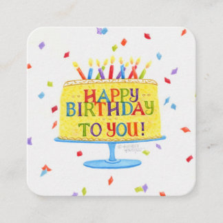 Verjaardag Gelukkige Verjaardag Voor Jou Cake Bijg Informatiekaartje