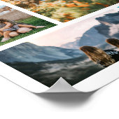 Verjaardag Gepersonaliseerde 24 Fotocollage Poster (Hoek)