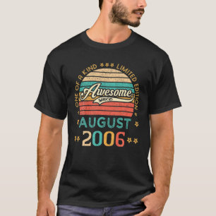  verjaardag Geweldige sinds augustus 2006, beperkt T-shirt