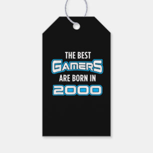 Verjaardag Gift Video Gamer voor de jaren 2000 Cadeaulabel