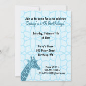 Verjaardag Giraffe Tower Kaart (Achterkant)