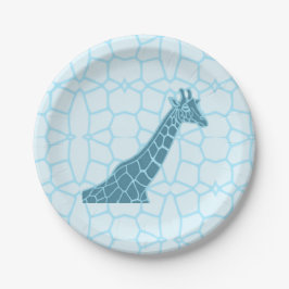 Verjaardag Giraffe Tower Papieren Bordje