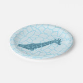 Verjaardag Giraffe Tower Papieren Bordje (Gekanteld)