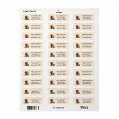 Verjaardag Golden Retriever Dog Etiket (Full Sheet)