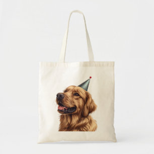 Verjaardag Golden Retriever Dog Tote Bag