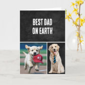 Verjaardag Golden Retriever Kaart (Gele Bloem)