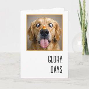Verjaardag Golden Retriever Met Candy Corn Kaart