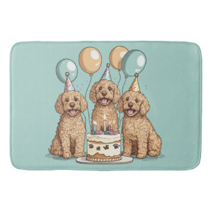 Verjaardag Goldendoodle Honden Badmat