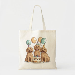 Verjaardag Goldendoodle Honden Tote Bag