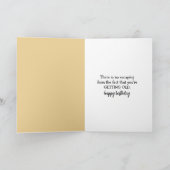 Verjaardag Goldfish springen uit Fishbowl Kaart (Binnen)