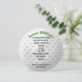 Verjaardag Golf Ball Party Uitnodigen Kaart (Staand voorkant)