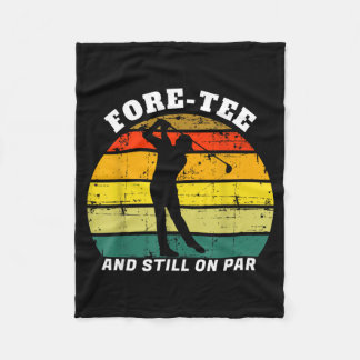 Verjaardag Golfer Golfen Fleece Deken
