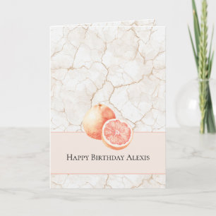 Verjaardag Grapefruit Zomerbries Kaart