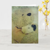 Verjaardag Guinee Pig Hug Kaart (Gele Bloem)