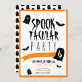 Verjaardag Halloween Spoktaculair Geesten en Vleer Kaart (Voorkant / Achterkant)