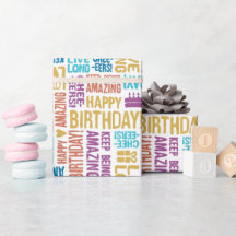 Verjaardag Hand Typografie in Retro Novelties