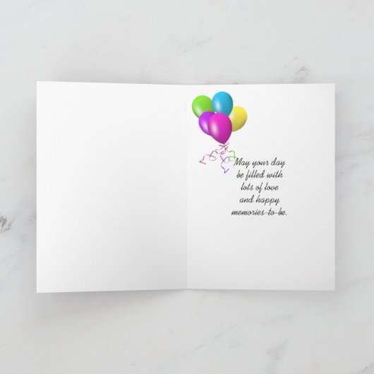 Verjaardag Hart Reflectie Kaart (Binnen)