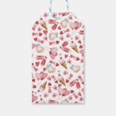 Verjaardag harten taart Dank je wel labels | Favor Cadeaulabel (Achterkant)