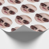 Verjaardag hem haar Grappige Kerstmis Aangepaste g Cadeaupapier (Hoek)