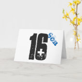 Verjaardag, het wit, het blauw & de zwarte van de kaart (Gele Bloem)